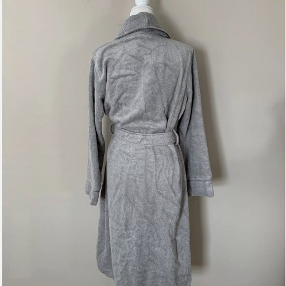 Hudson Park Collection Modal Bath Robe Silver Gray Grey NWOT Medium/Large M/L - Picture 2 of 7